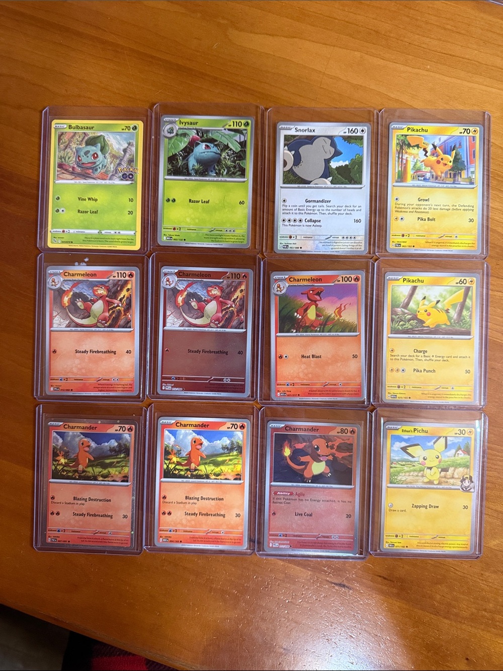 Pokemon Yellow, Red, Green and Gray Assorted Card Lot
